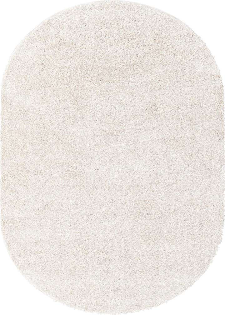 5' x 8' Solid Frieze Oval Rug