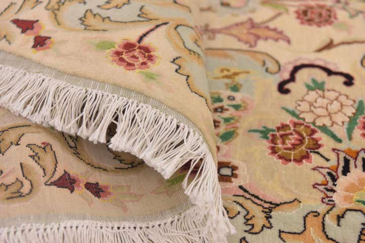 6' 7 x 9' 10 Hand Knotted Tabriz Persian Oval Rug