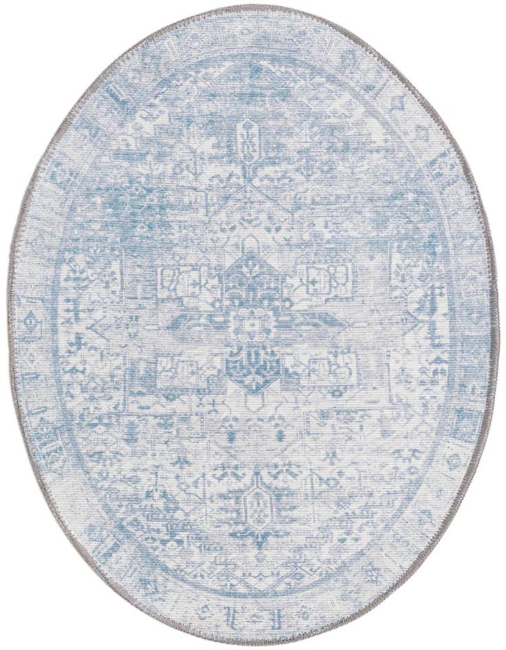 Detail image of 2' x 3' Washable Timeless Oval Rug