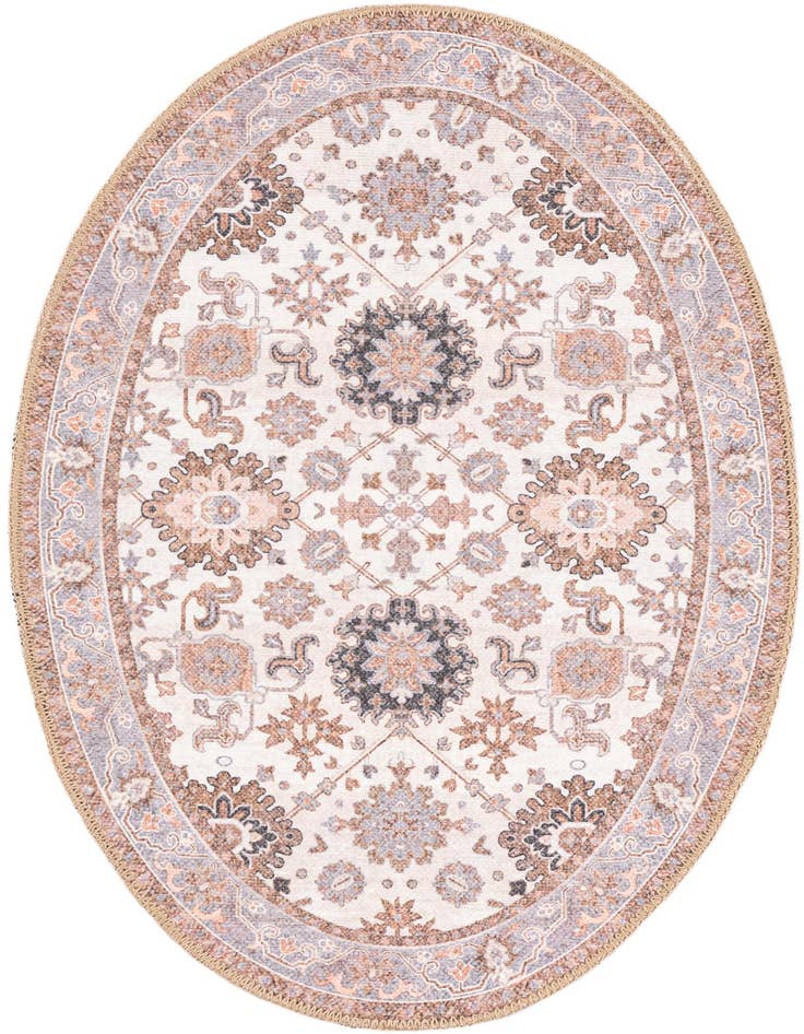 Detail image of 2' x 3' 1 Washable Timeless Oval Rug