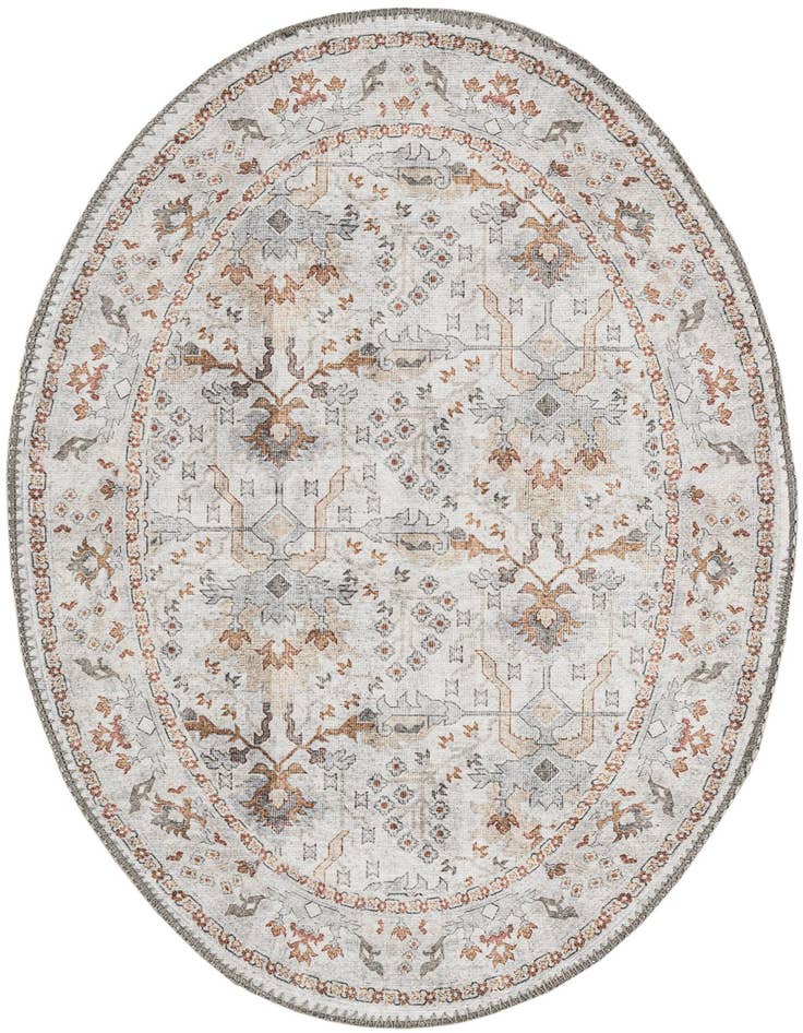 Detail image of 2' x 3' 1 Washable Timeless Oval Rug