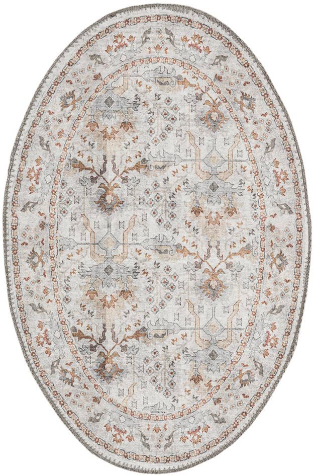 Detail image of 2' x 3' 1 Washable Timeless Oval Rug