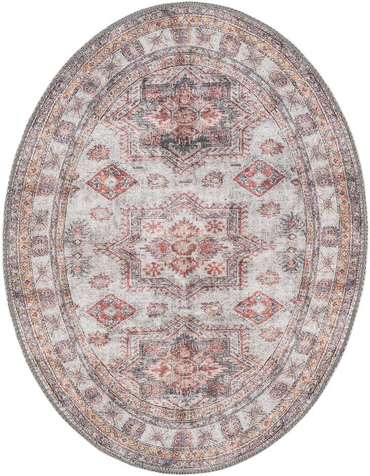 Detail image of 2' x 3' 1 Washable Timeless Oval Rug