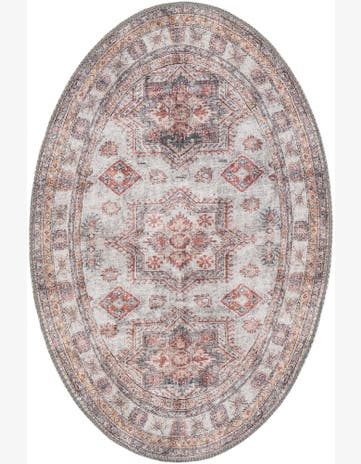 2' x 3' 1 Washable Timeless Oval Rug