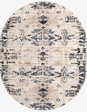 Ivory Tucson Oval Rug