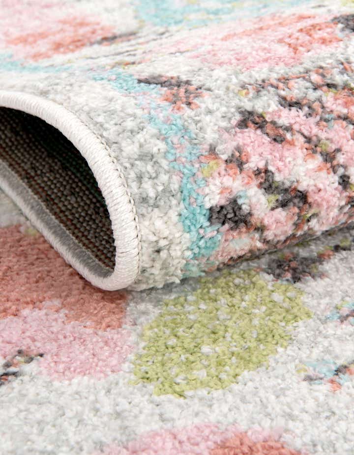 5' 3 x 8' Flowers Whimsy Kids Oval Rug