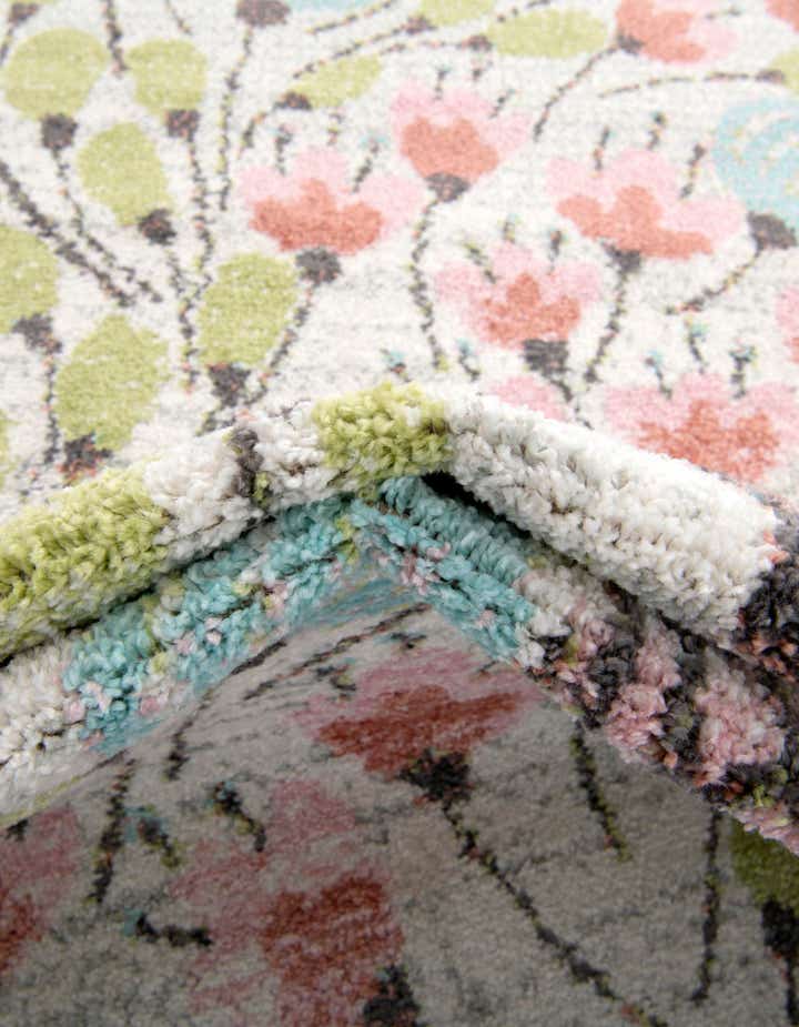 5' 3 x 8' Flowers Whimsy Kids Oval Rug