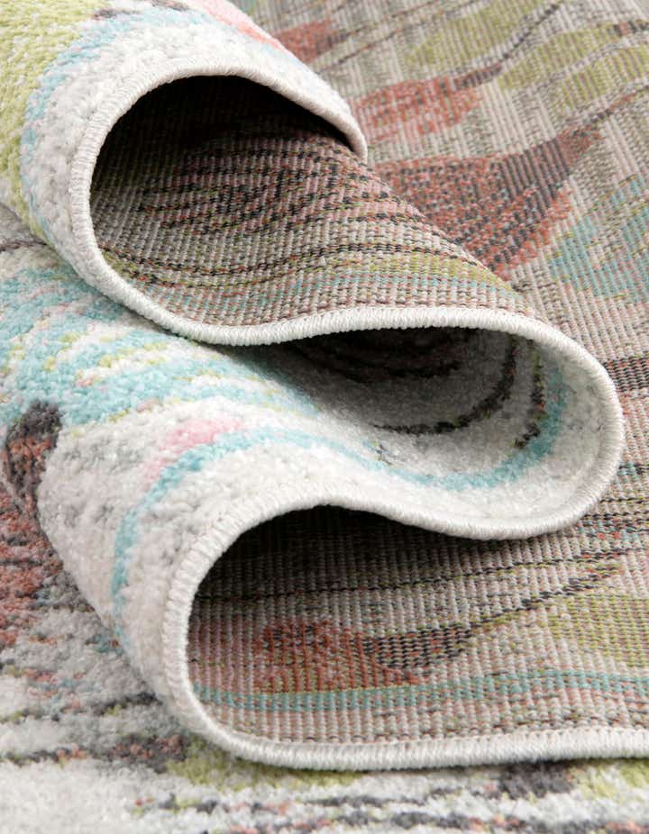 5' 3 x 8' Flowers Whimsy Kids Oval Rug