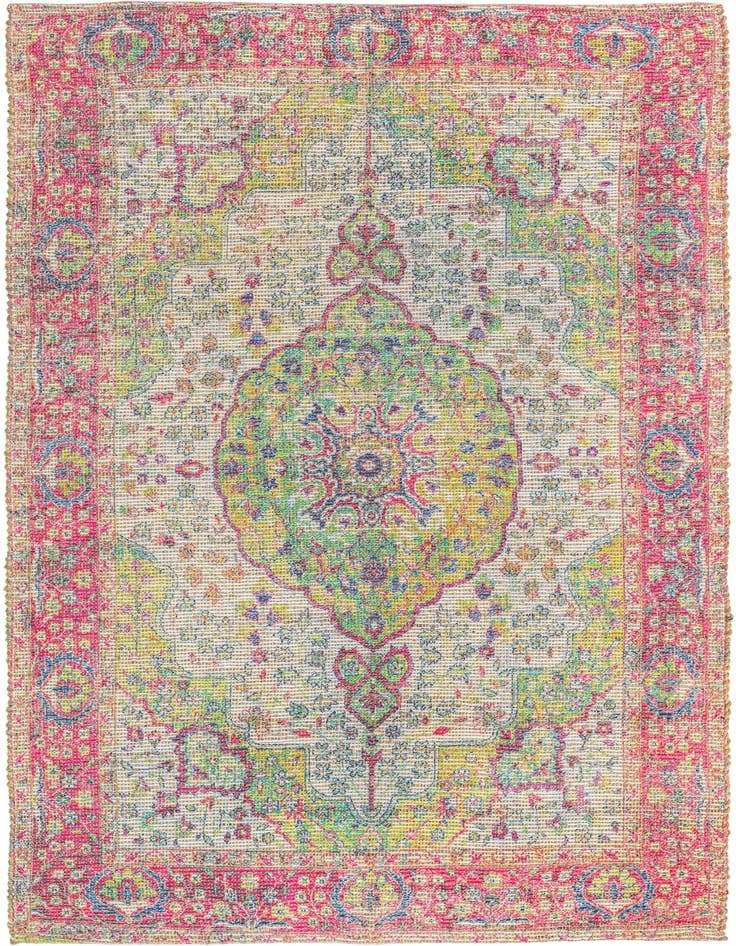 Detail image of 5' 3 x 8' Hand Woven Chenille Jute Rug