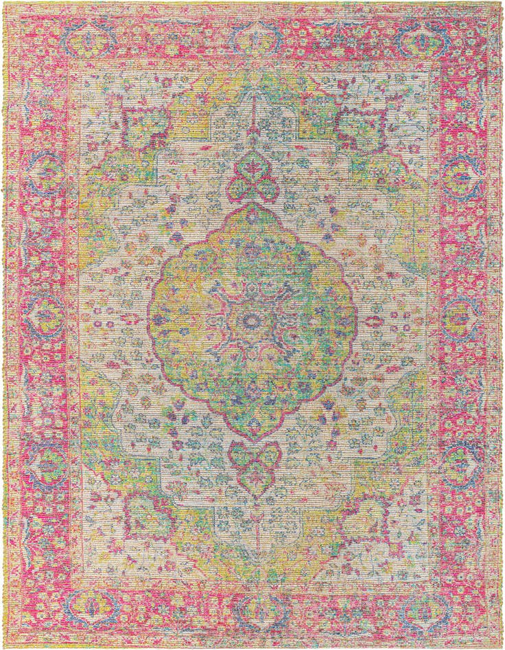 Detail image of 9' x 12' Hand Woven Chenille Jute Rug