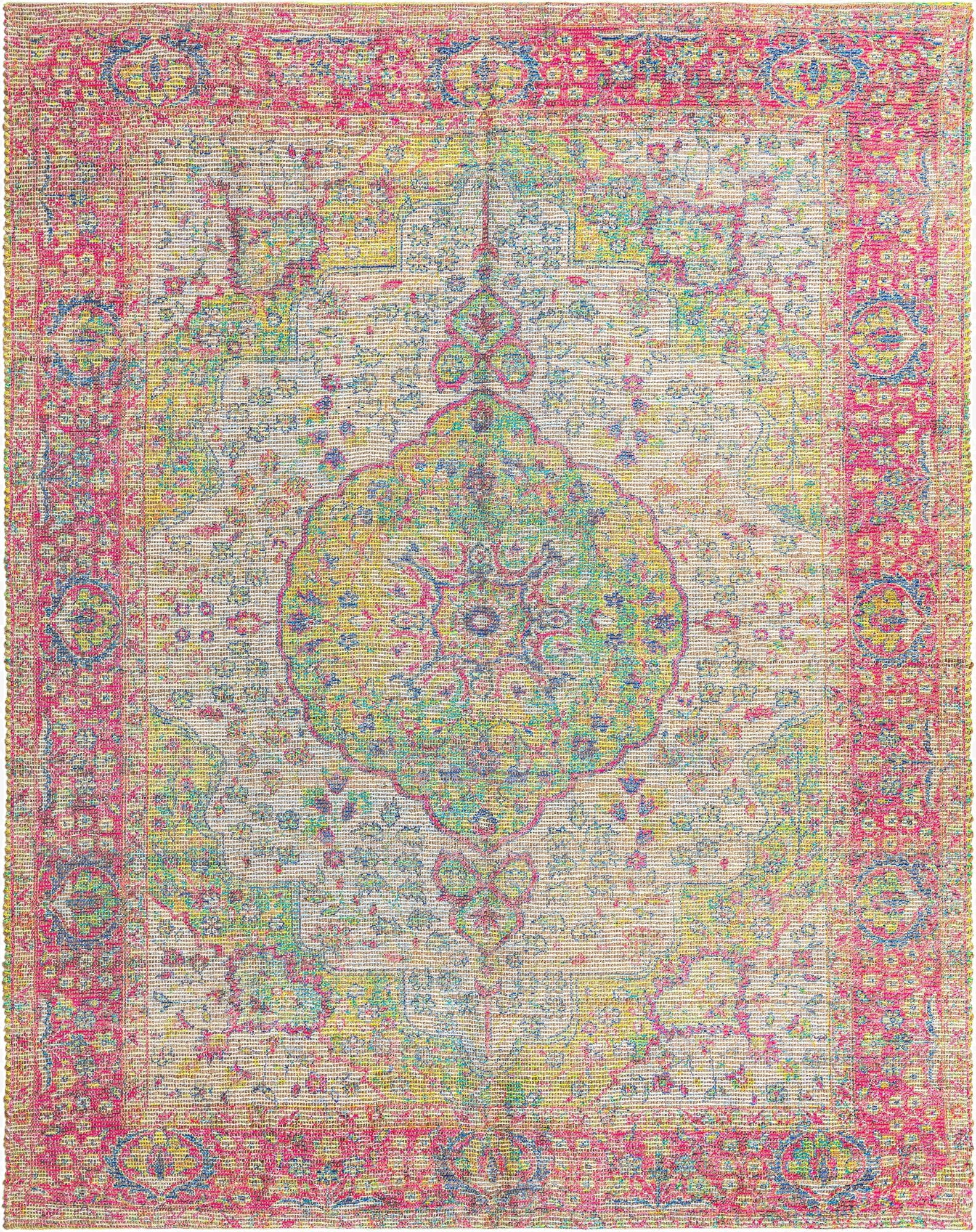 240cm x 305cm  Hand Woven Chenille Jute Alfombra