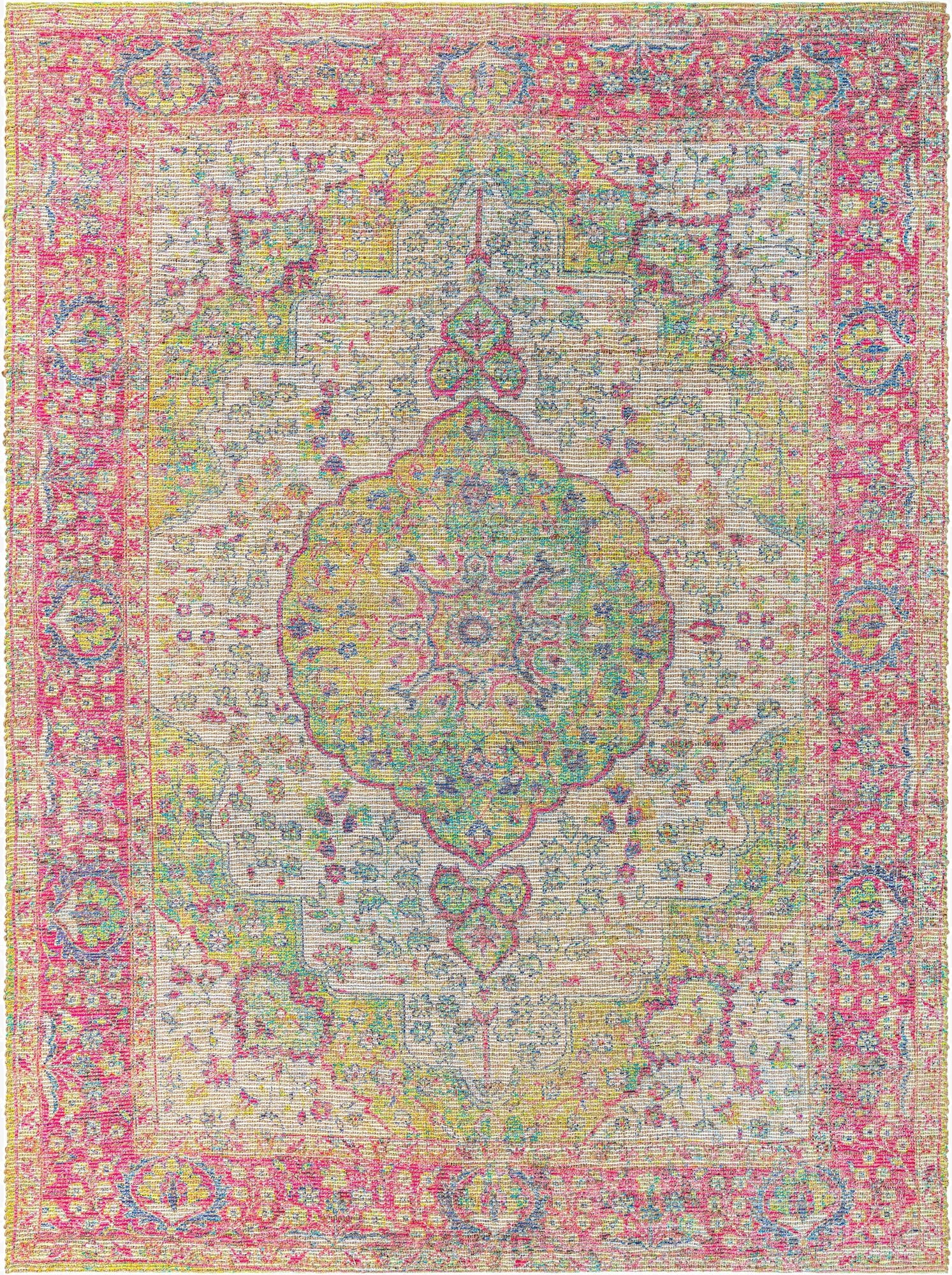 275cm x 365cm  Hand Woven Chenille Jute Alfombra