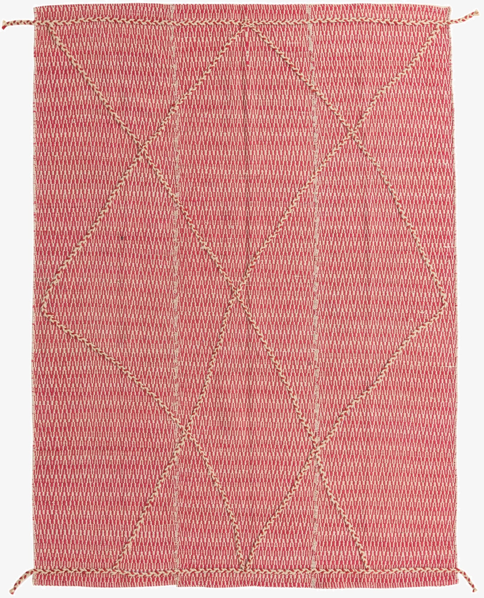 6' x 8' 5  Hand Knotted Moroccan Wool Rug