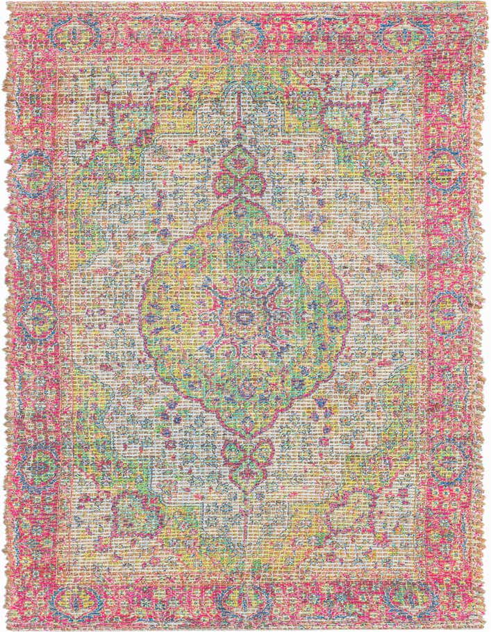 2' 2 x 6' 1 Hand Woven Chenille Jute Runner Rug