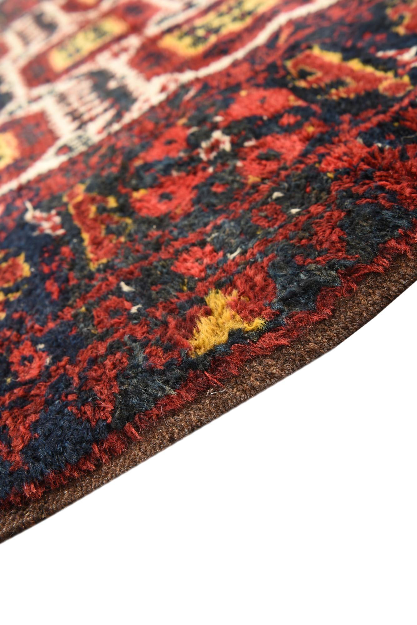 3' 10 x 4' 10 Hand Knotted Afghan Akhche Wool Rug