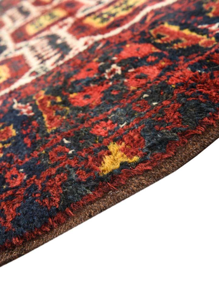 3' 10 x 4' 10 Hand Knotted Afghan Akhche Wool Rug