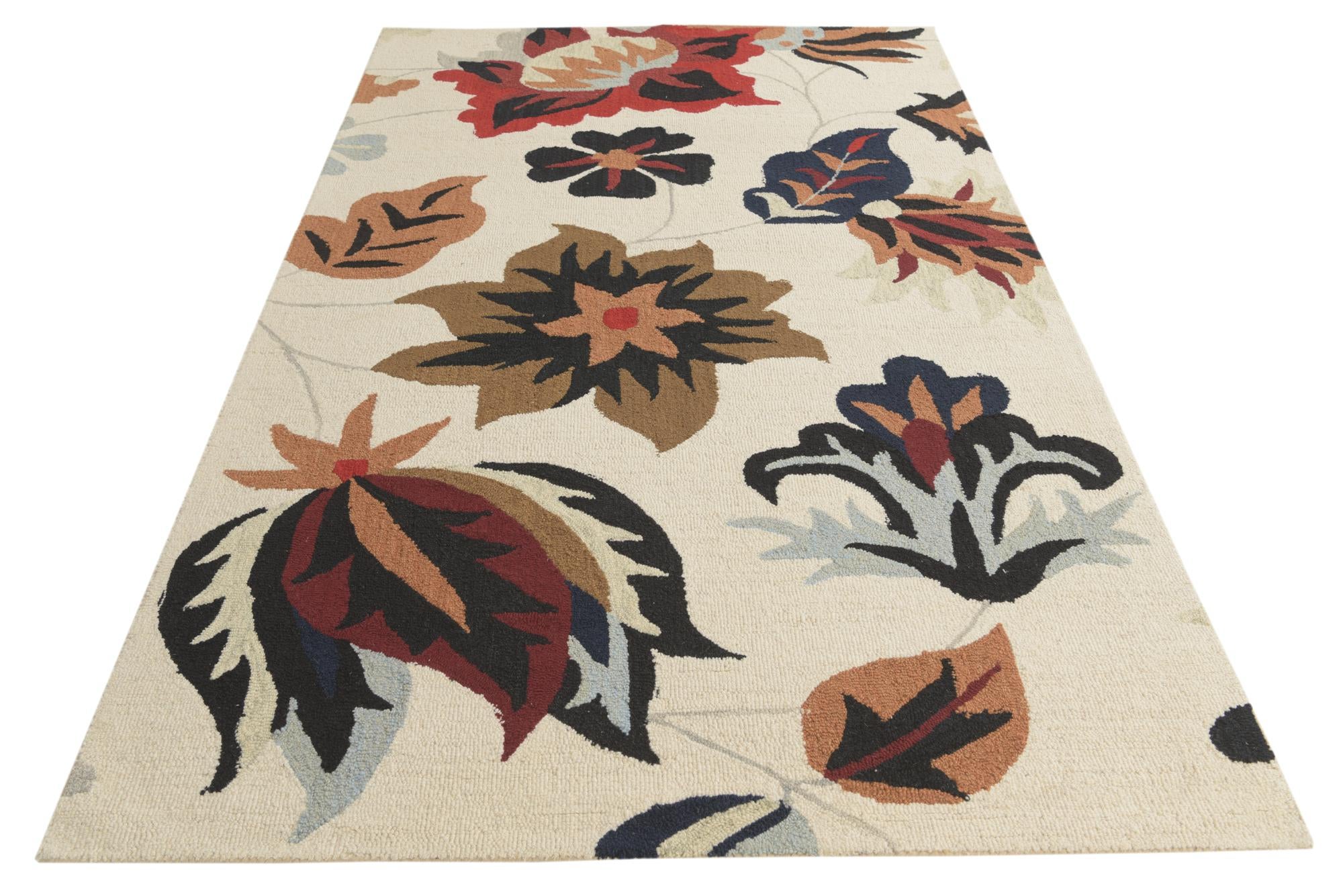 5' 1 x 8' Agra Wool Rug