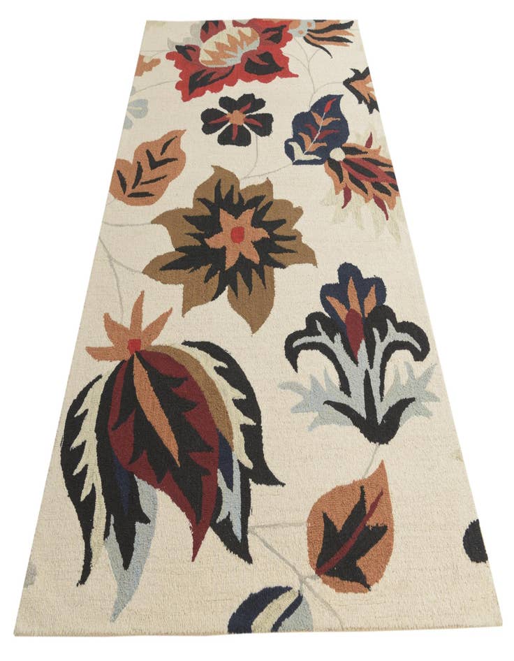 Detail image of 5' 1 x 8' Agra Wool Rug