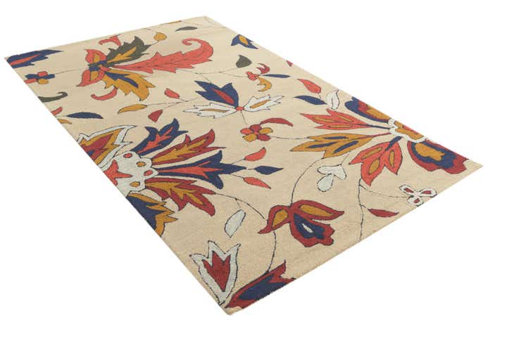 5' x 8' Agra Wool Rug