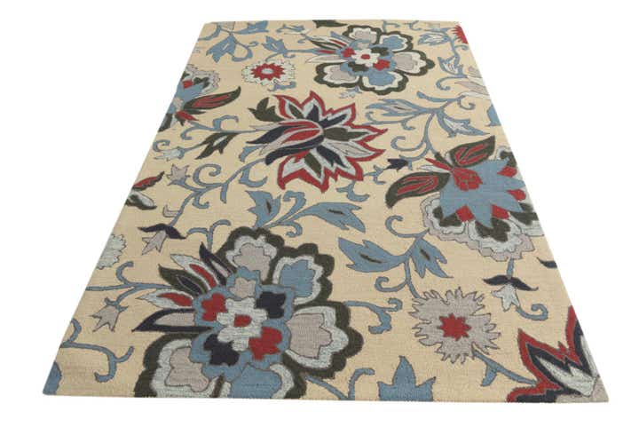 5' x 8' Agra Wool Rug