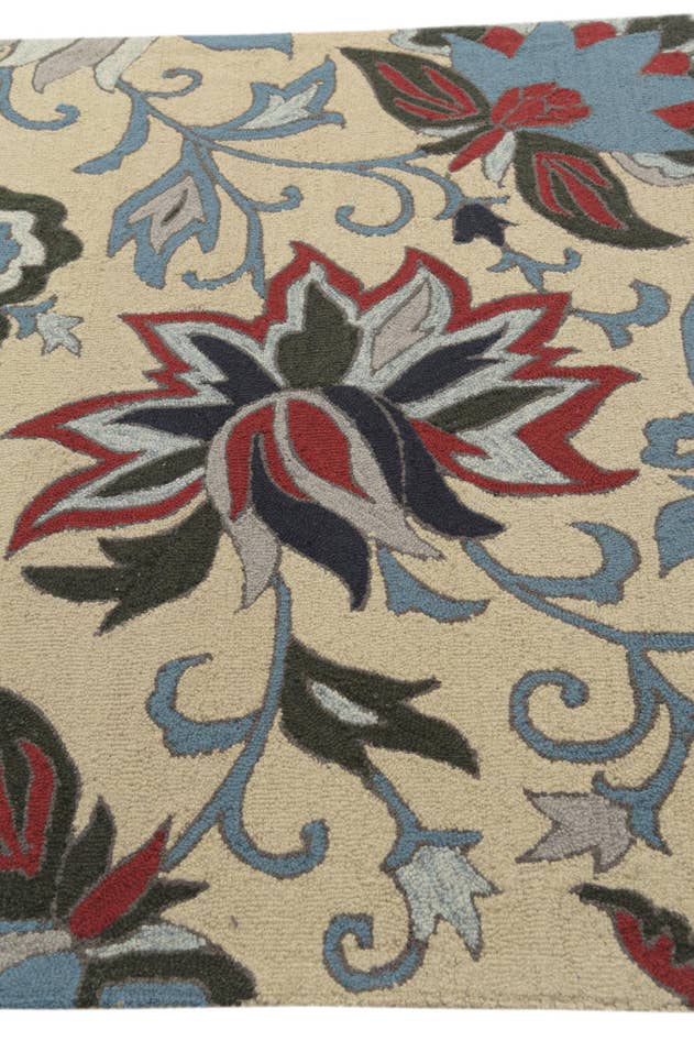 Detail image of 5' x 8' Agra Wool Rug