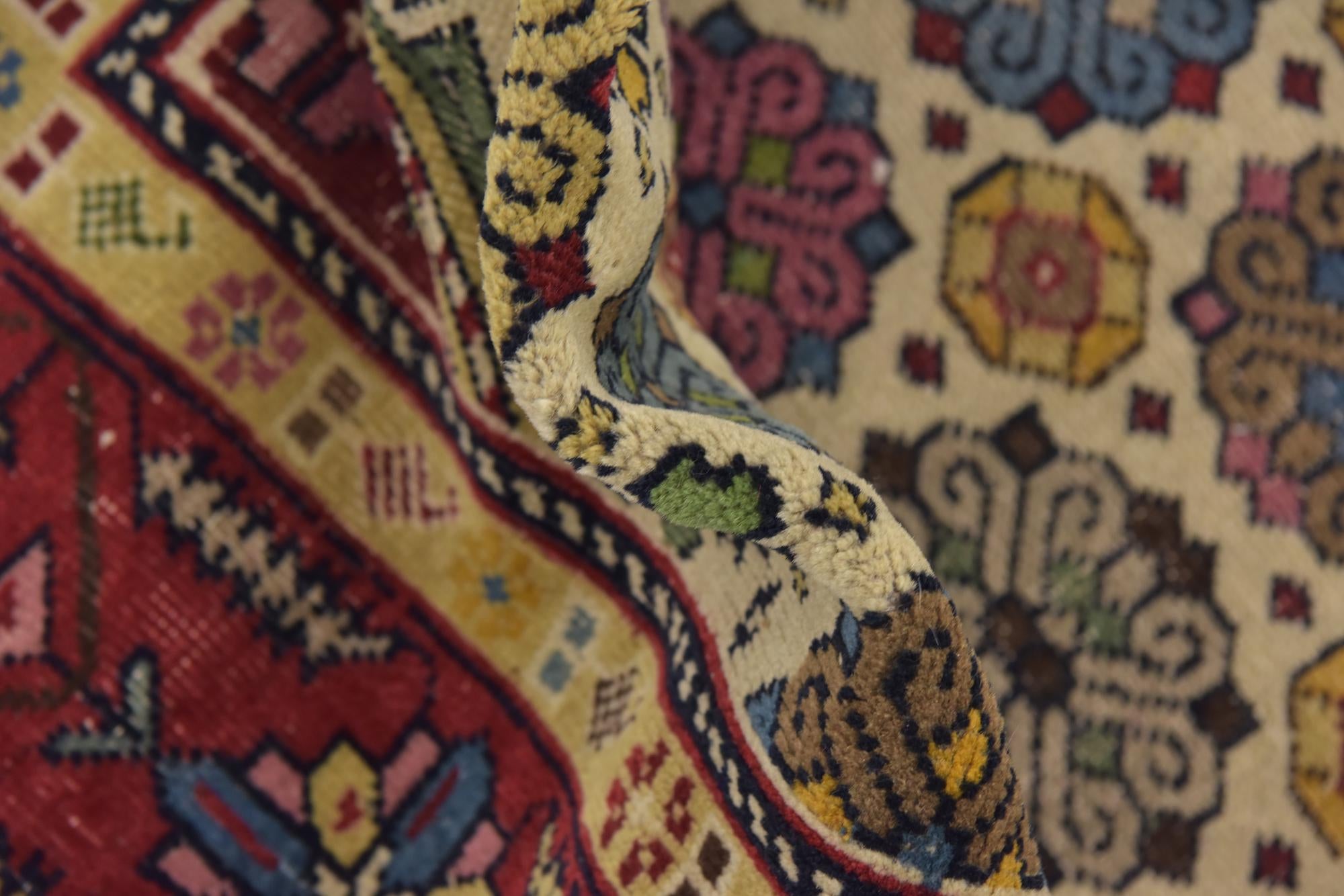 4' 3 x 6' 5 Hand Knotted Anatolian Wool Rug