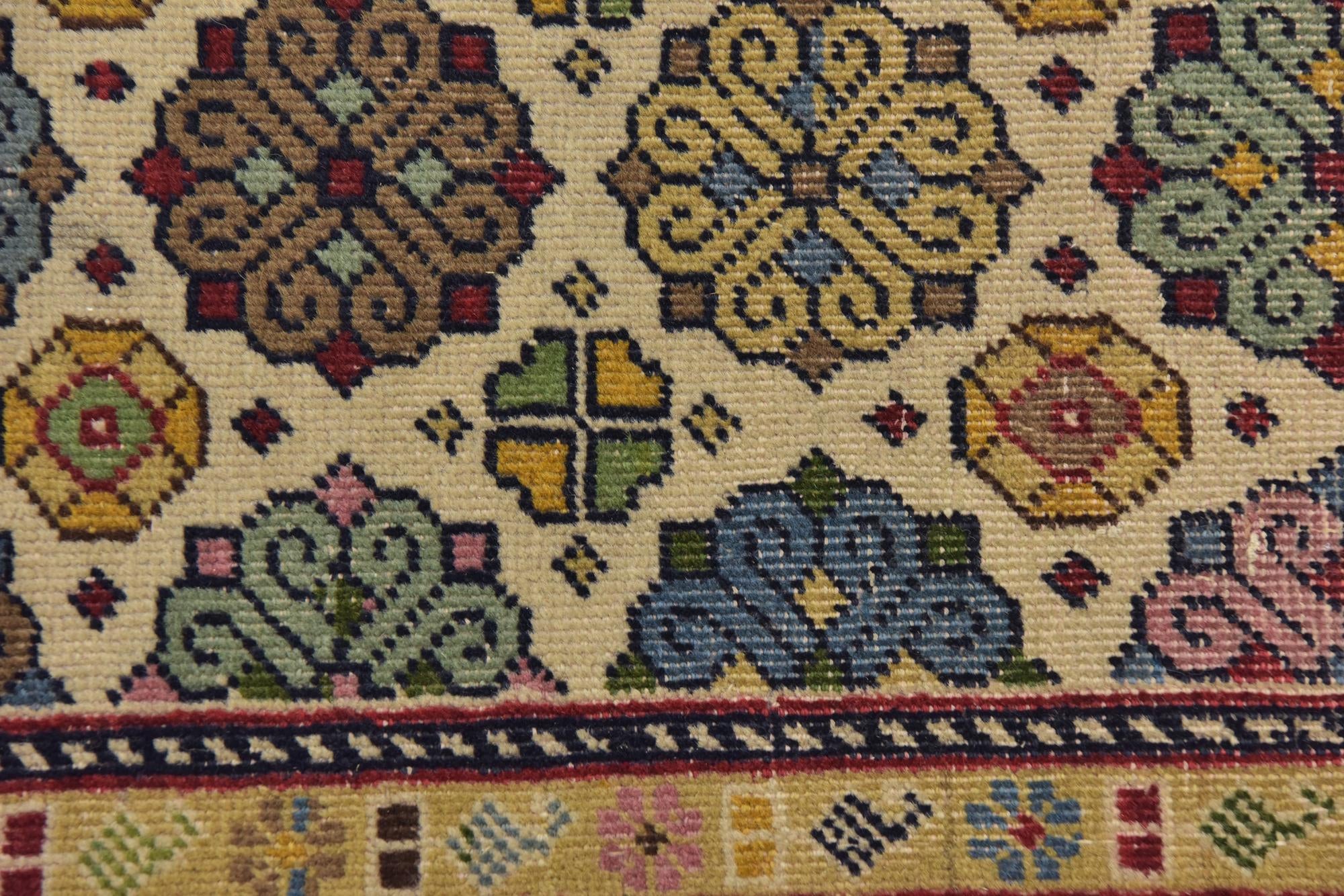 4' 3 x 6' 5 Hand Knotted Anatolian Wool Rug