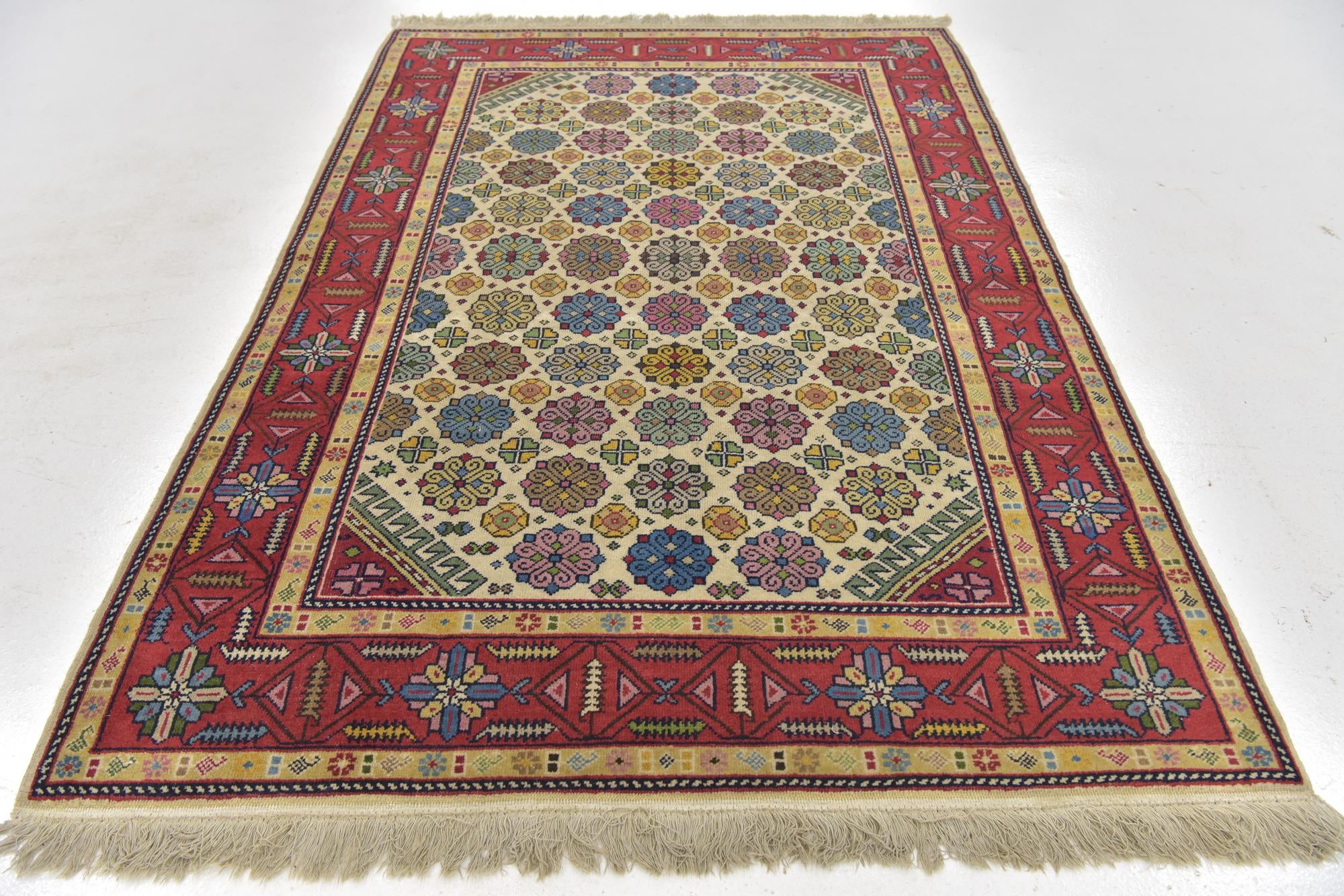 4' 3 x 6' 5 Hand Knotted Anatolian Wool Rug
