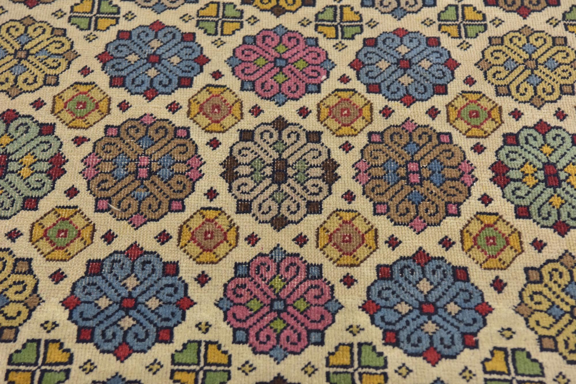 4' 3 x 6' 5 Hand Knotted Anatolian Wool Rug