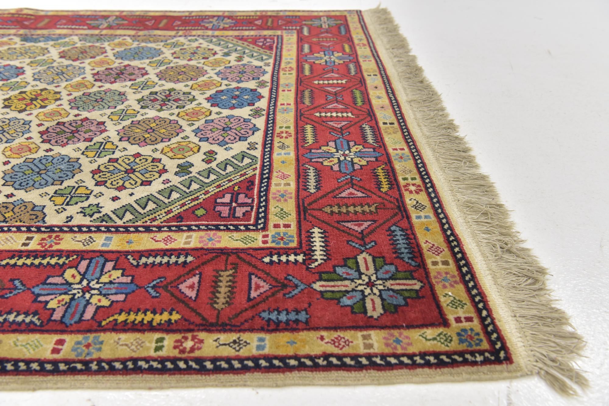 4' 3 x 6' 5 Hand Knotted Anatolian Wool Rug