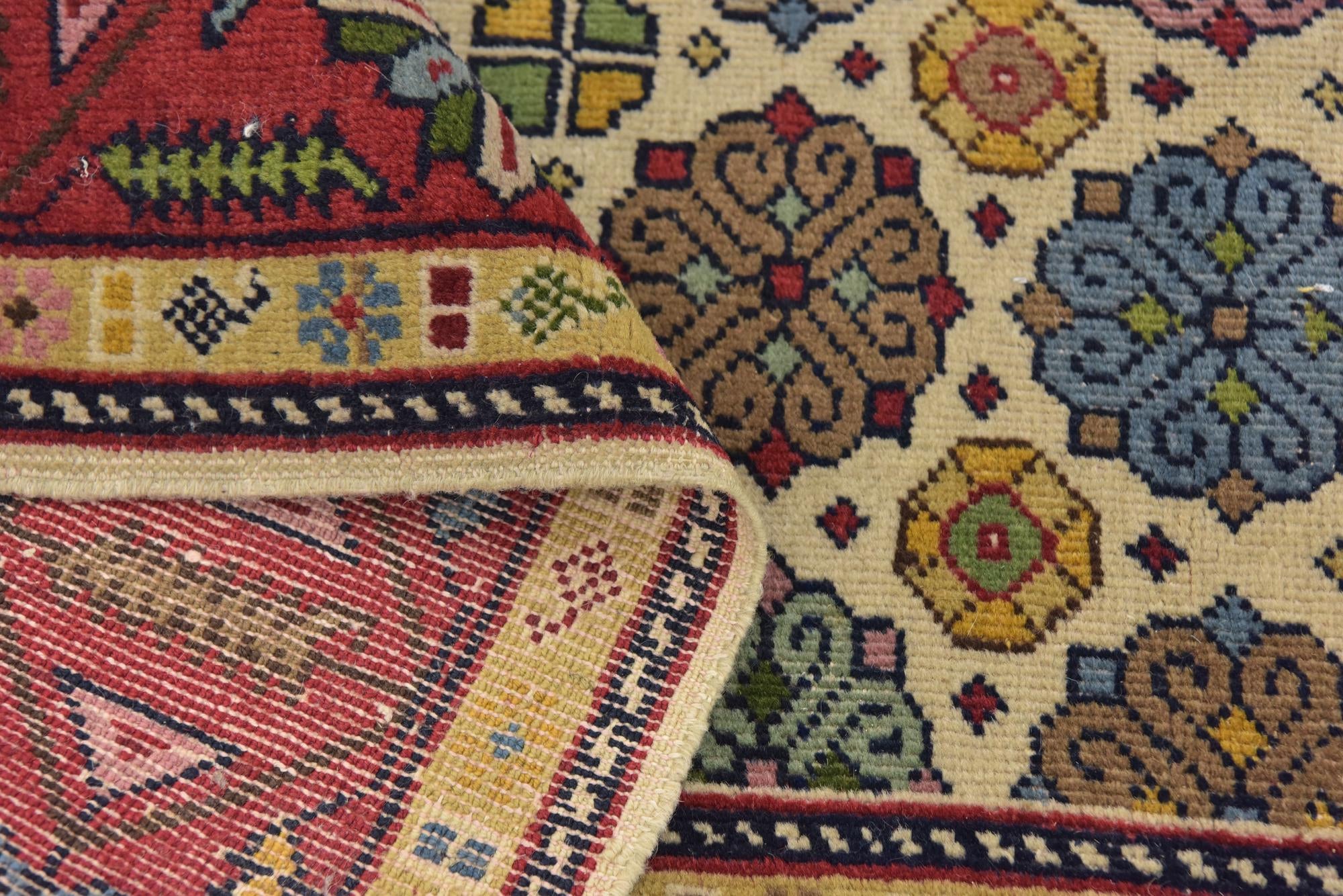 4' 3 x 6' 5 Hand Knotted Anatolian Wool Rug