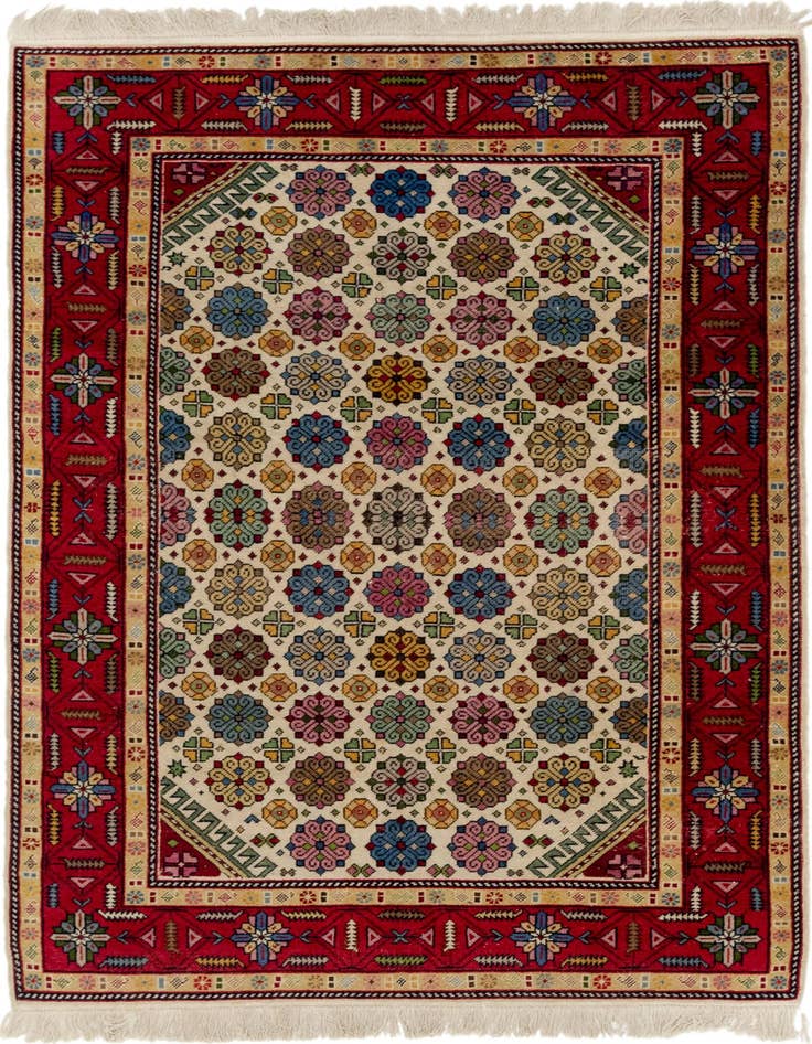Detail image of 4' 3 x 6' 5 Hand Knotted Anatolian Wool Rug