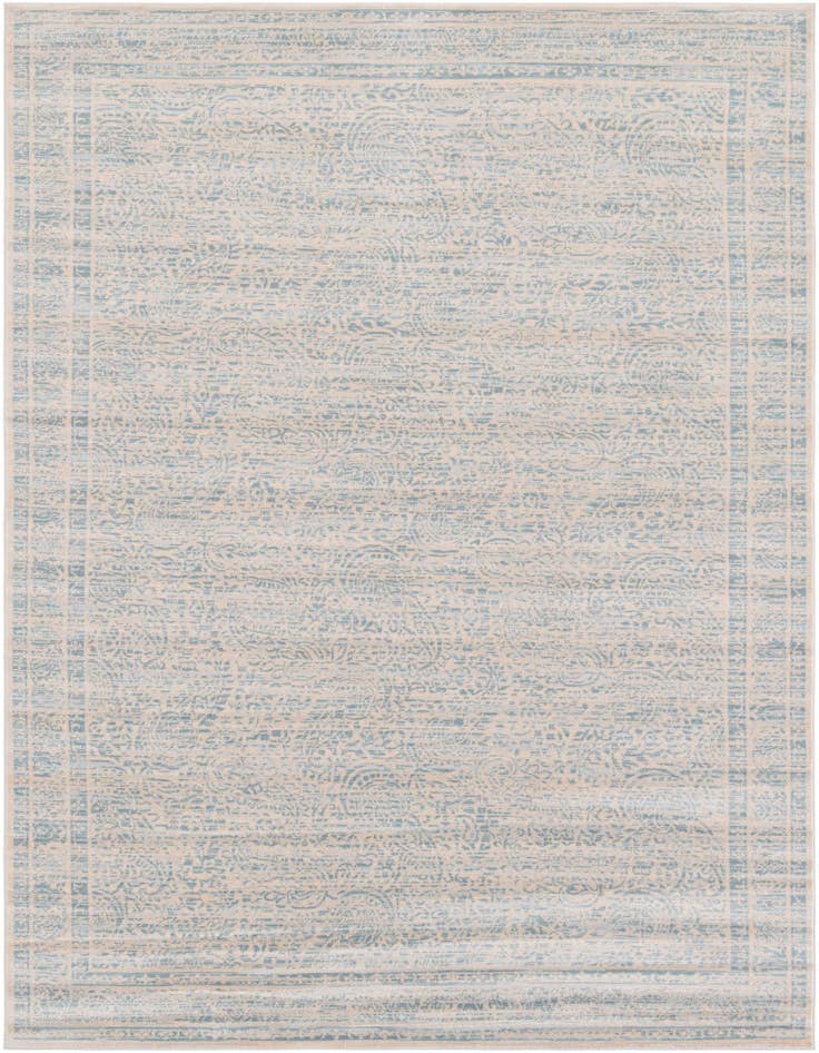Detail image of 4' 10 x 8' Aqua Rug