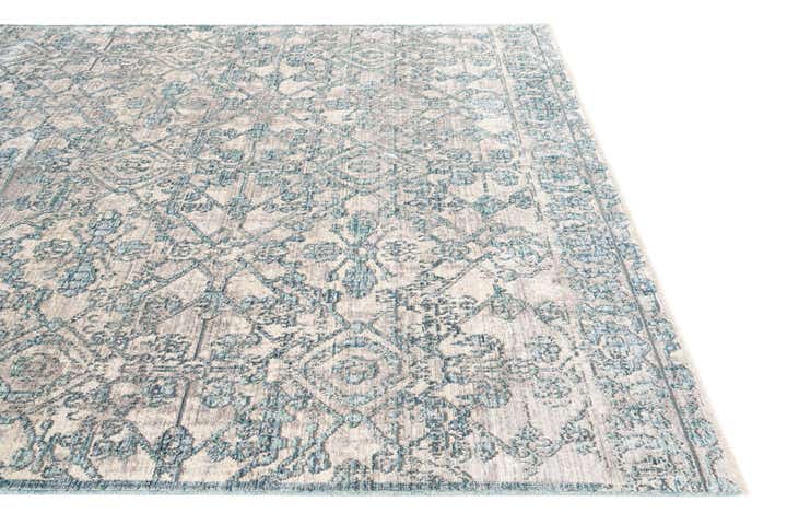 5' 3 x 7' 6 Aqua Rug