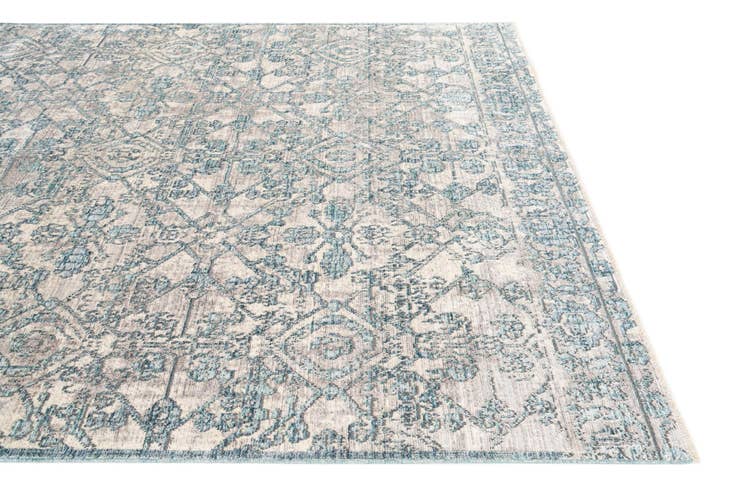 Detail image of 5' 3 x 7' 6 Aqua Rug