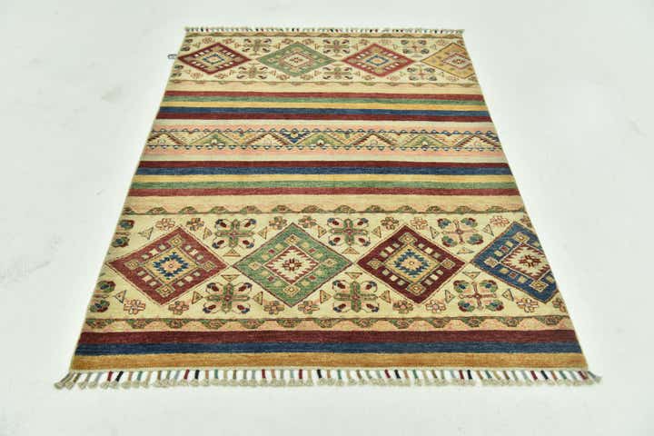 4' 1 x 5' 8 Hand Knotted Ariana Ziegler Rug