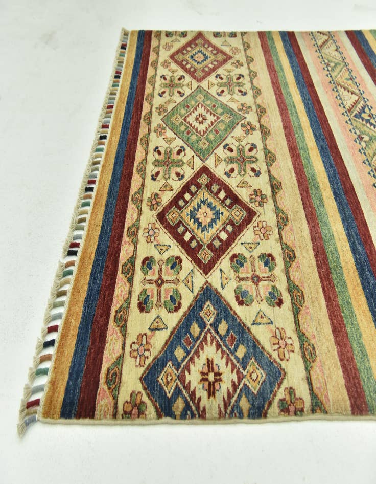 Detail image of 4' 1 x 5' 8 Hand Knotted Ariana Ziegler Rug