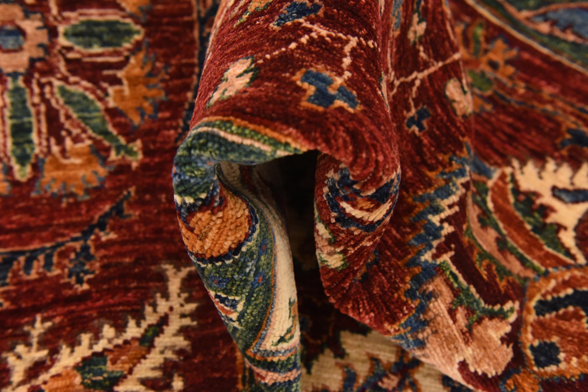 6' 8 x 10' Hand Knotted Ariana Ziegler Rug