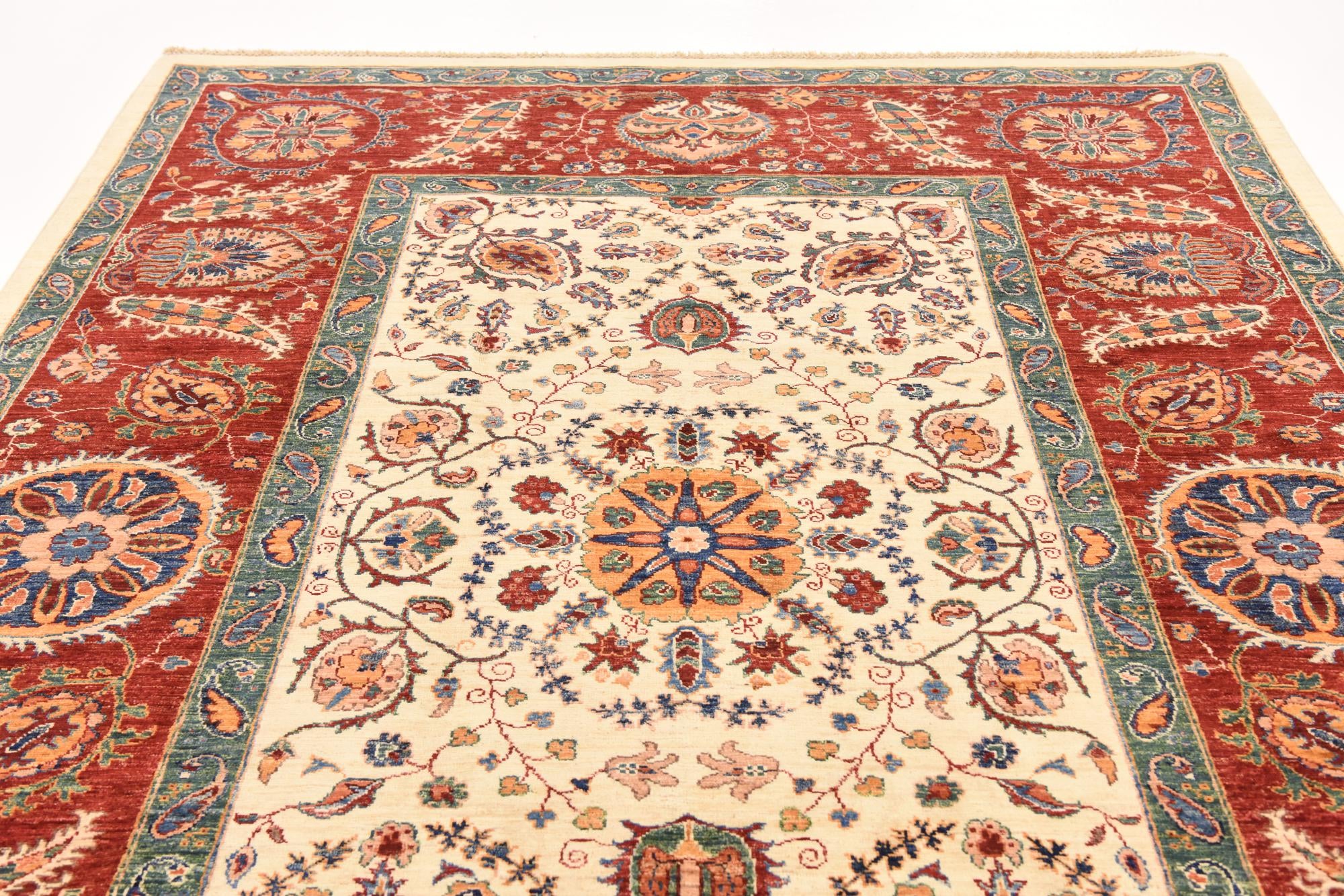 6' 8 x 10' Hand Knotted Ariana Ziegler Rug