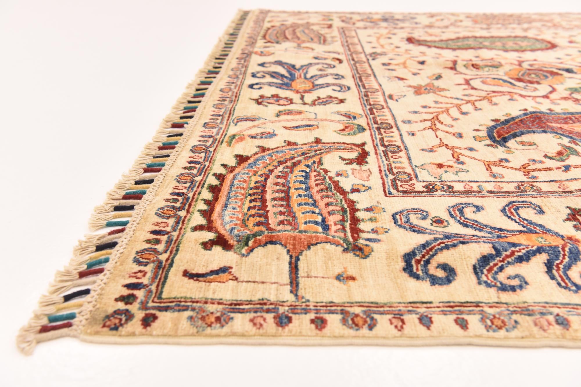 5' 7 x 7' 6 Hand Knotted Ariana Ziegler Rug