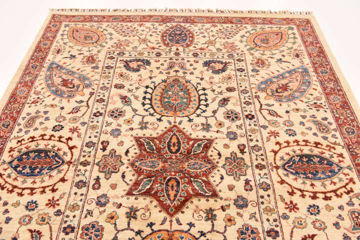 5' 8 x 7' 10 Hand Knotted Ariana Ziegler Rug