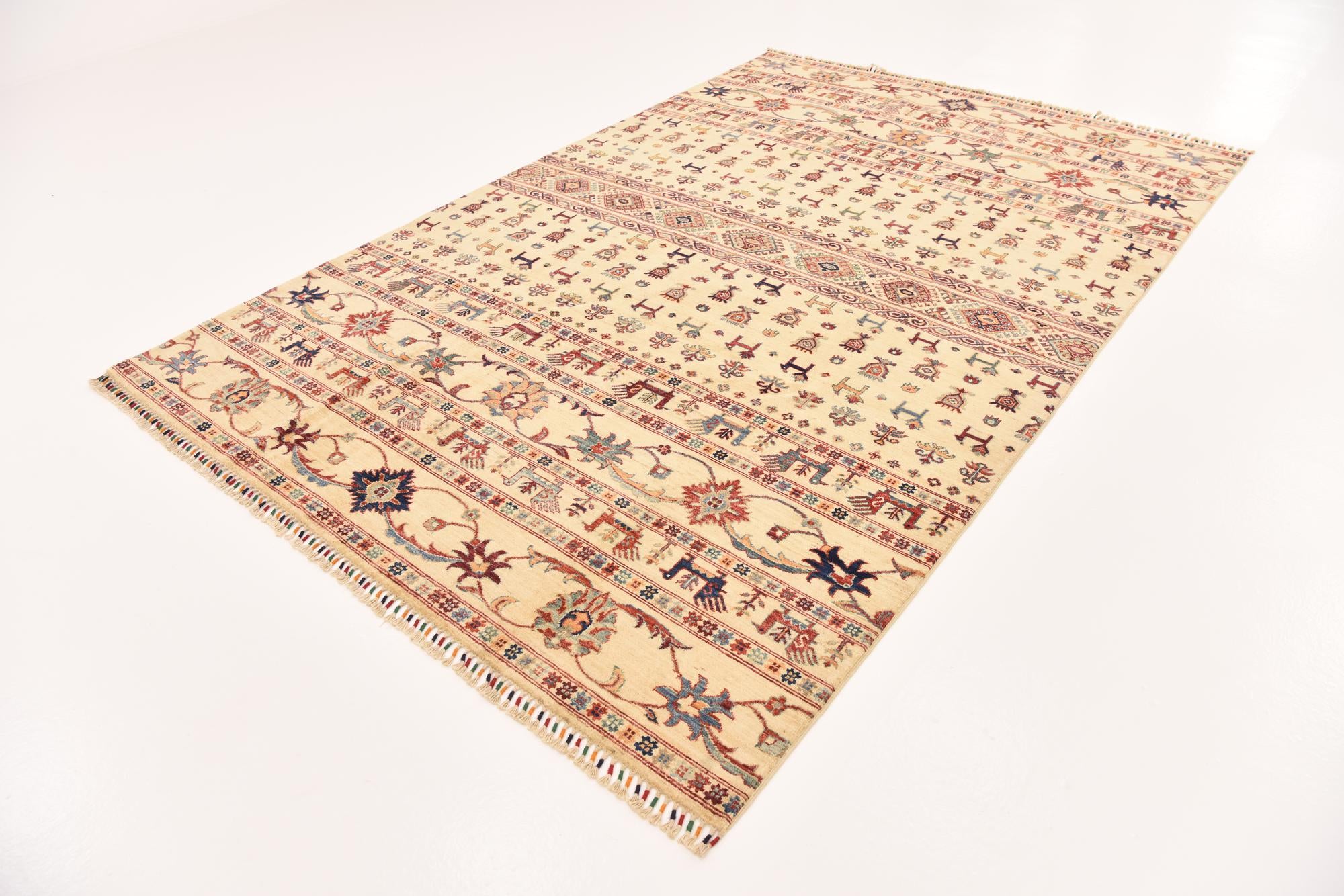 6' 5 x 9' 9 Hand Knotted Ariana Ziegler Rug