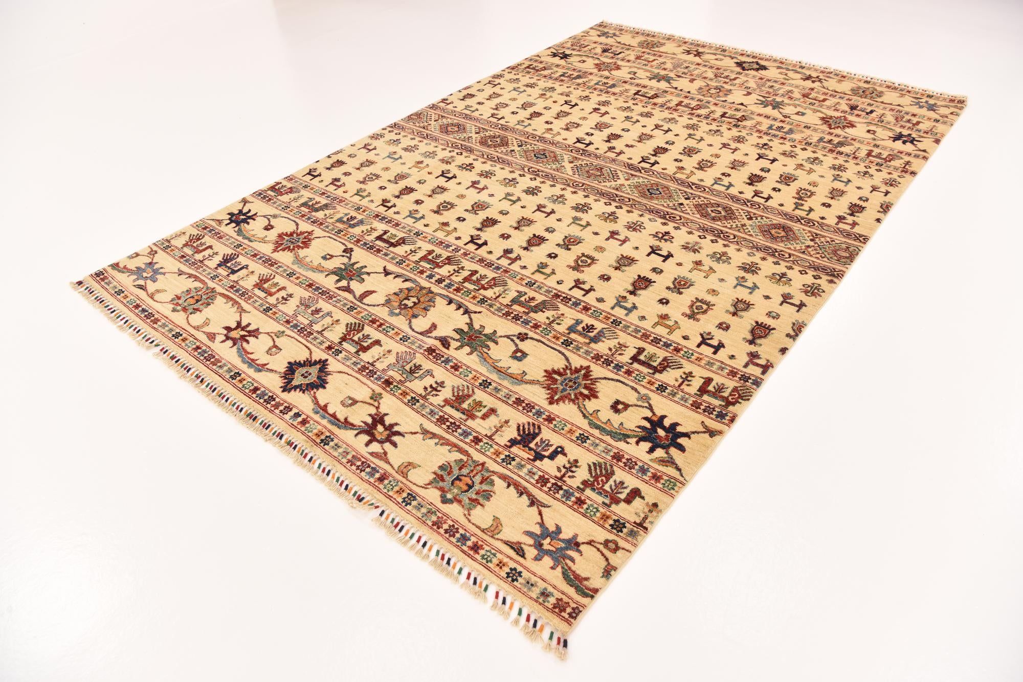 6' 5 x 9' 9 Hand Knotted Ariana Ziegler Rug