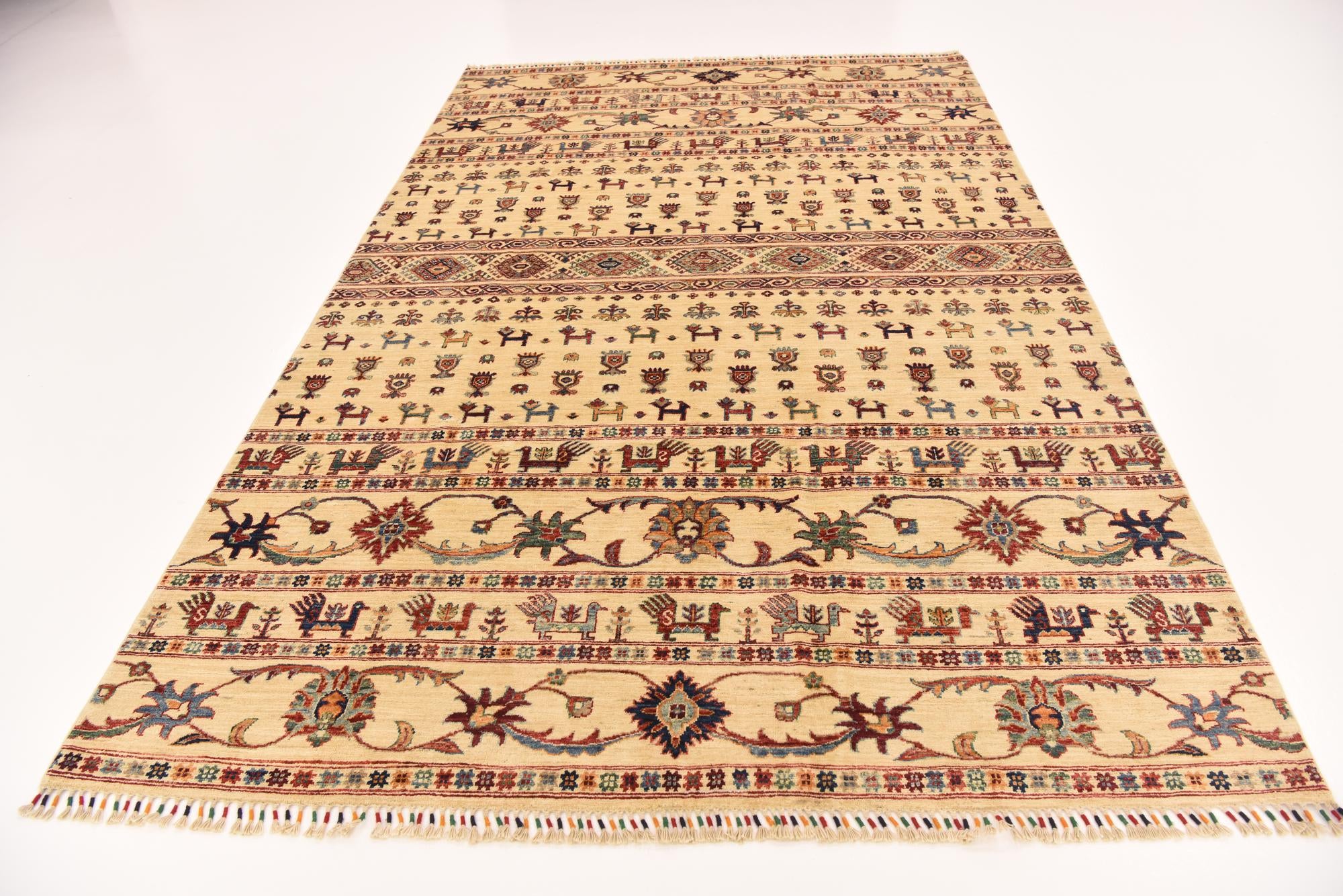 6' 5 x 9' 9 Hand Knotted Ariana Ziegler Rug