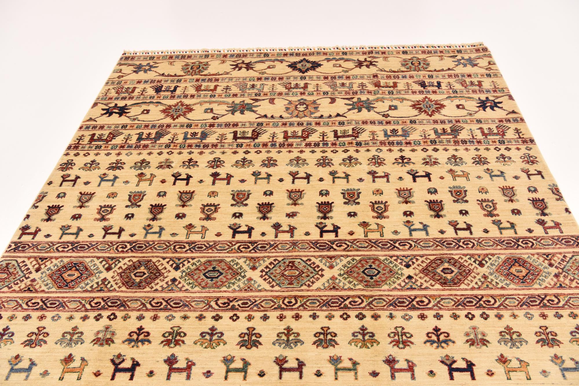 6' 5 x 9' 9 Hand Knotted Ariana Ziegler Rug