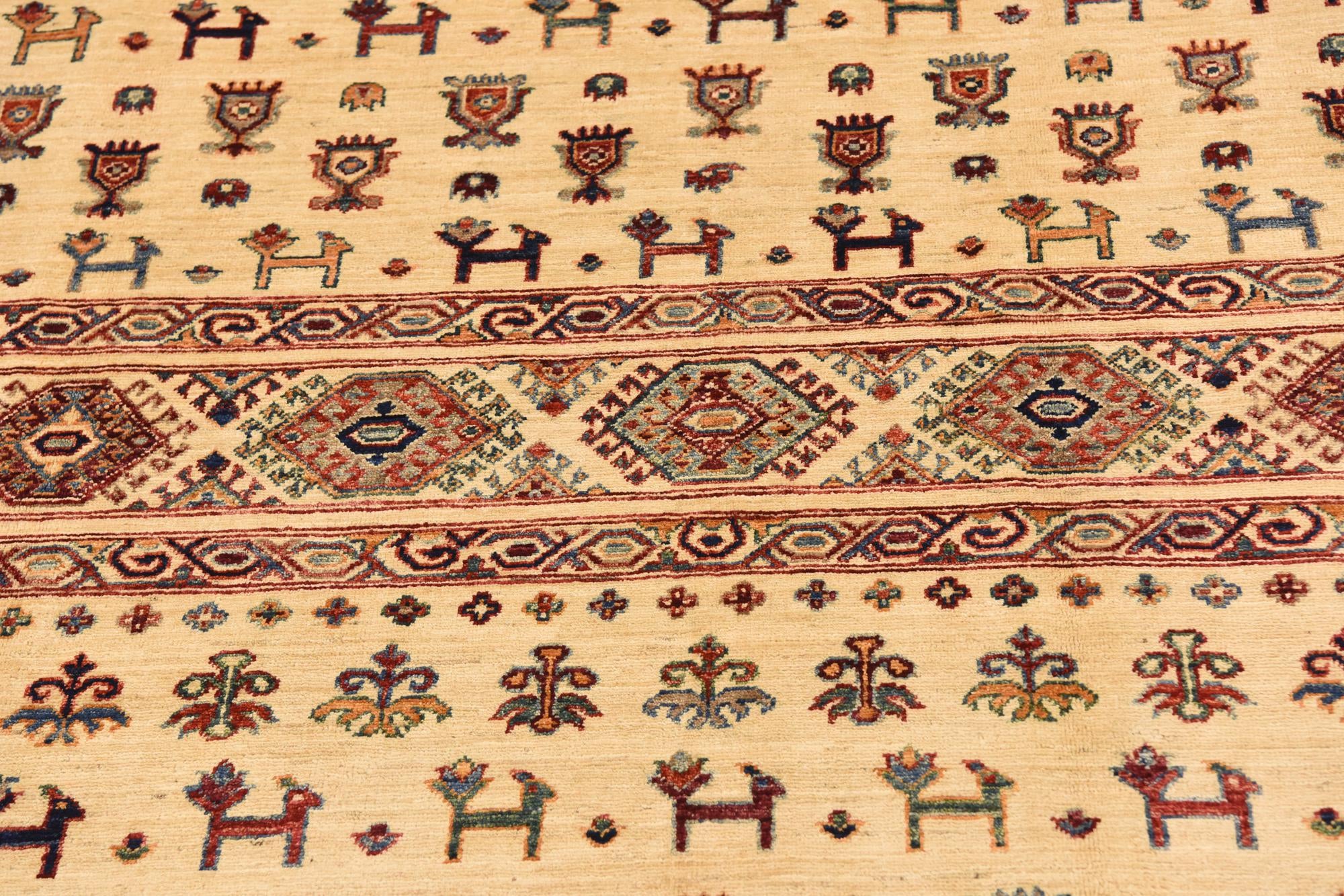 6' 5 x 9' 9 Hand Knotted Ariana Ziegler Rug