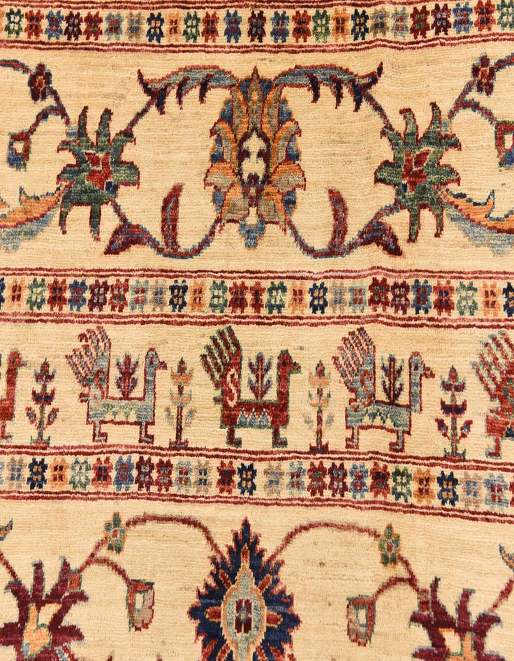 Detail image of 6' 5 x 9' 9  Hand Knotted Ariana Ziegler Rug