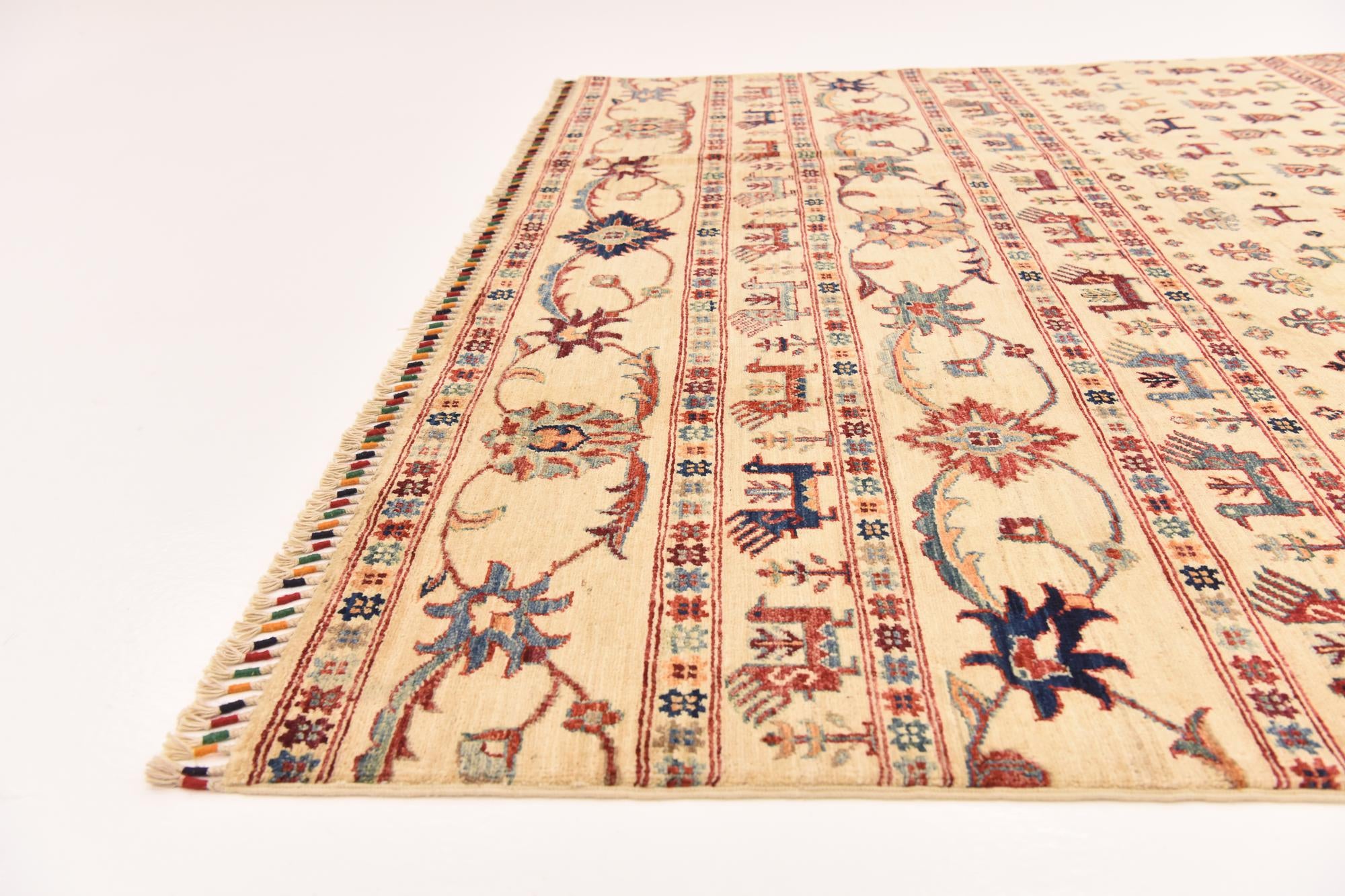 6' 5 x 9' 9 Hand Knotted Ariana Ziegler Rug