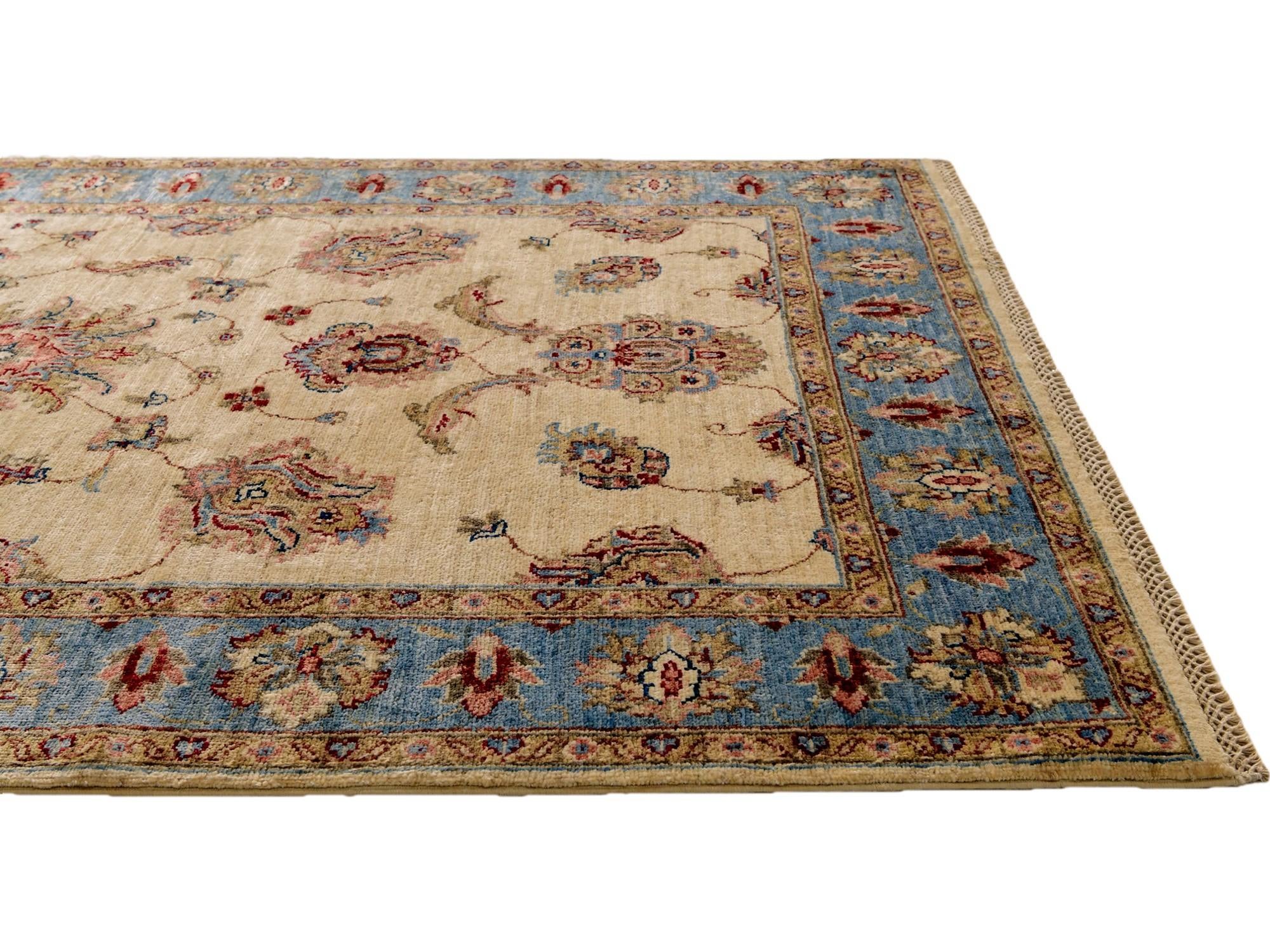 4' 1 x 6' 4 Hand Knotted Ariana Ziegler Rug