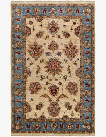 4' 1 x 6' 4 Hand Knotted Ariana Ziegler Rug